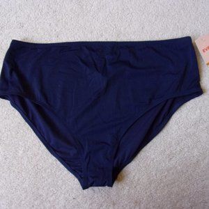 Women’s EVRI High Waist Swim Bottom Plus Size 3X (24W-26W) Midnight